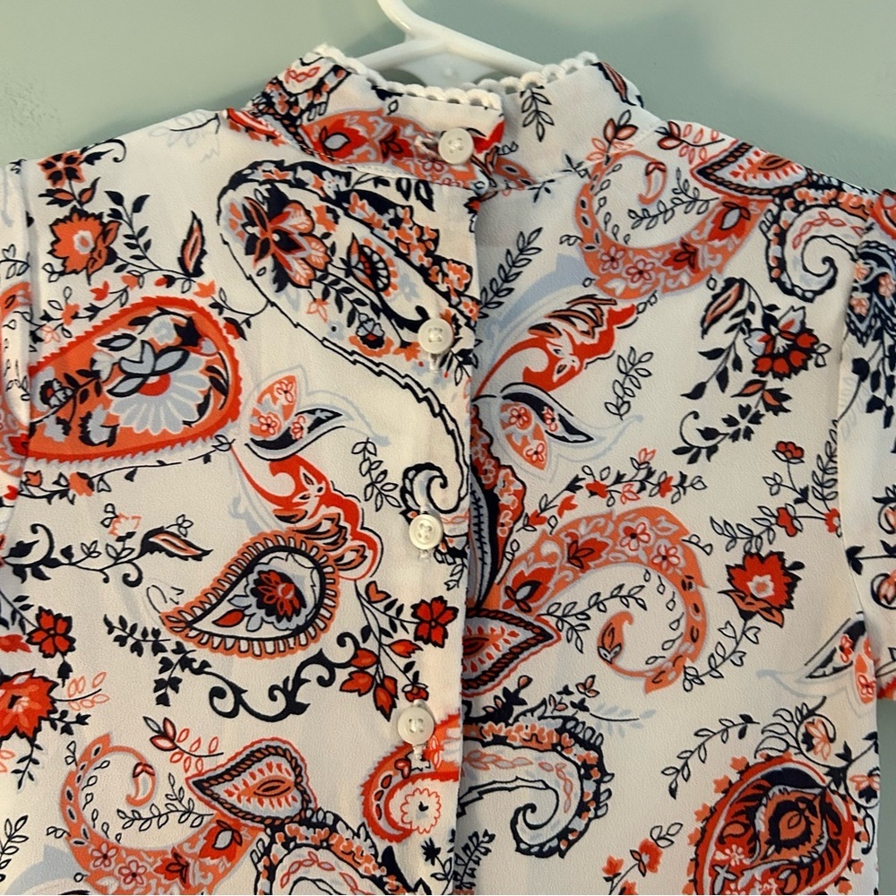 Janie & Jack The Maya Dress White Paisley. Size 5. - Picture 10 of 15